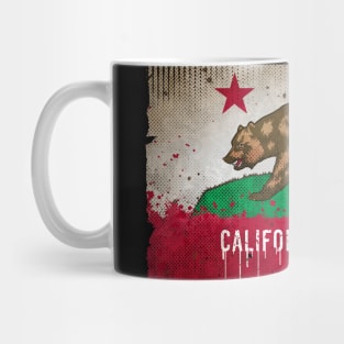 California Bear Flag (vintage Grunge Style) #1 Mug